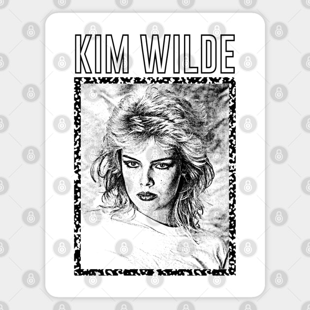 Kim Wilde //  Retro 80s Aesthetic Design Magnet by DankFutura